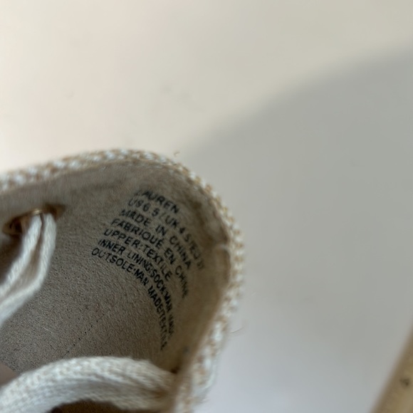 Shoedazzle Lauren Lace Up Espadrille Light Pink Women's Size 6.5 - Picture 6 of 9